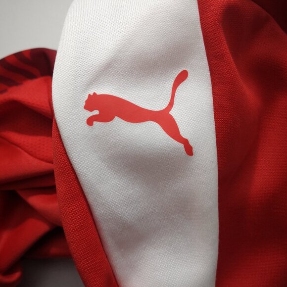 Puma Dry Cell Men's Size Large Red & White 1/4 Zip Closure Pullover - Picture 9 of 13